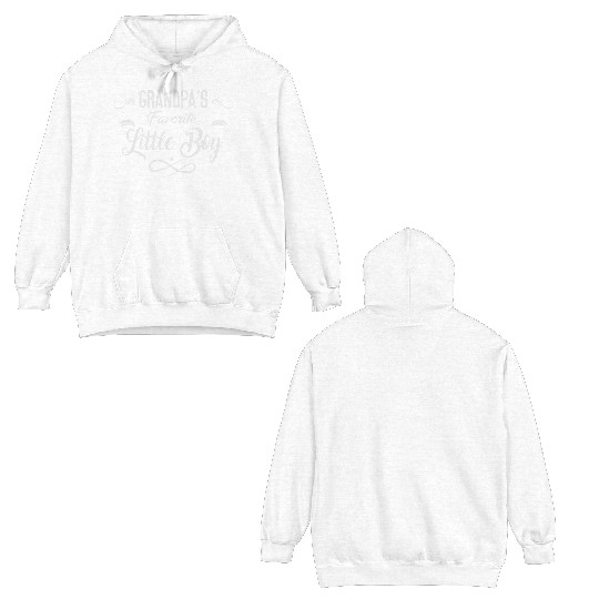 Grandpa's Favorite Little boy Double Sided Hoodies