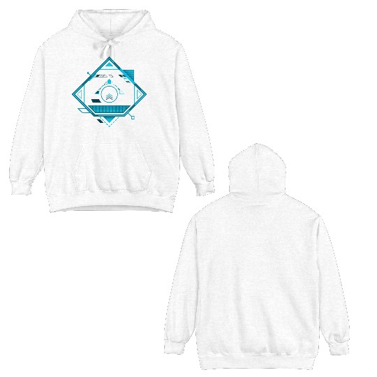 Cyberpunk teleporter 2. Double Sided Hoodies
