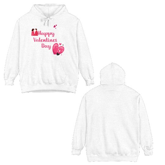 happy valentines day | valentines day gifts Double Sided Hoodies