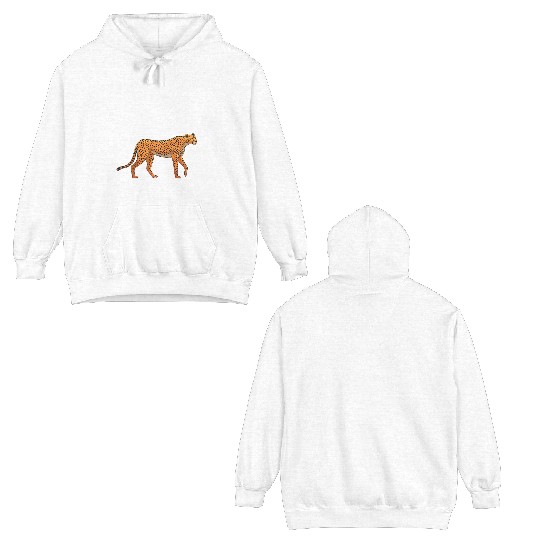 Funny Cheetah Design For Boys Girls Leopard Wildli Double Sided Hoodies