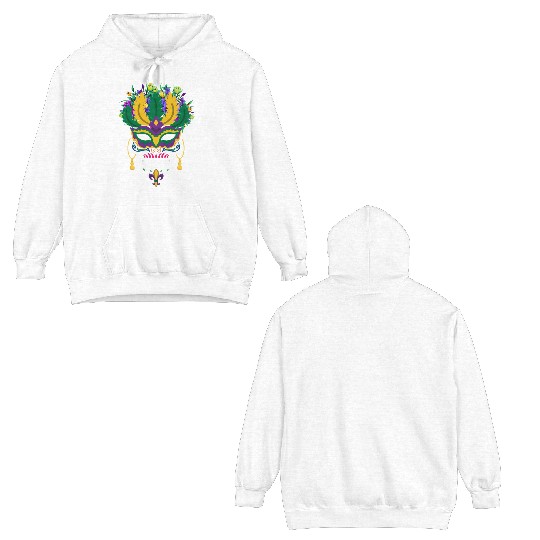 Dia De Los Muertos Mardi Gras Costume Flower Sugar Double Sided Hoodies