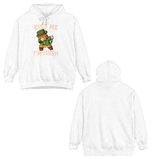 Kiss Me Im Irish Baby St Patricks Day Double Sided Hoodies