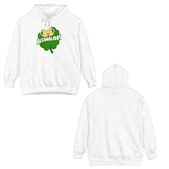 Alcoholiday St Patrick's Day beer Double Sided Hoodies