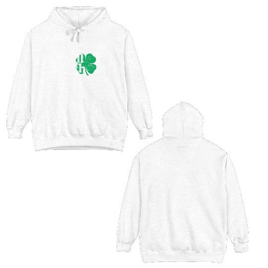 Drinks Well With Others St Patricks Day Double Sided Hoodies
