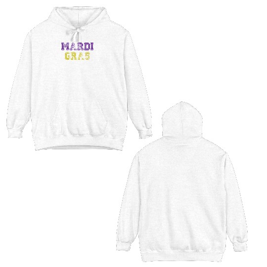 Mardi Gras Carnival Fiesta Party Louisiana New Orl Double Sided Hoodies