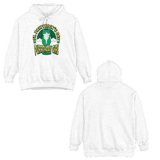 St Patricks Day Birthday Girl Born on Saint Paddy Double Sided Hoodies