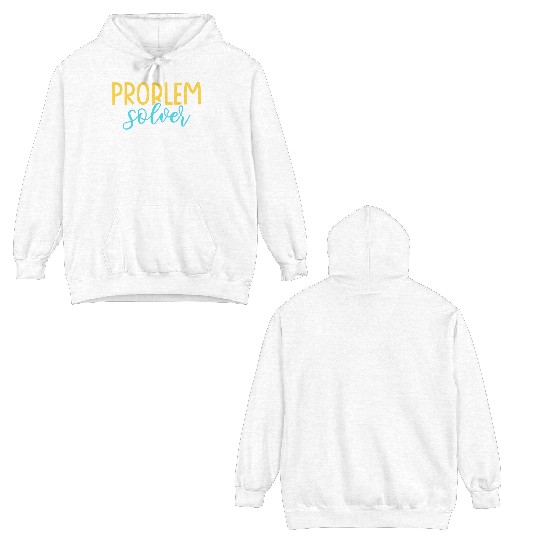 Problem Solver #mathteacher Math Teacher Double Sided Hoodies