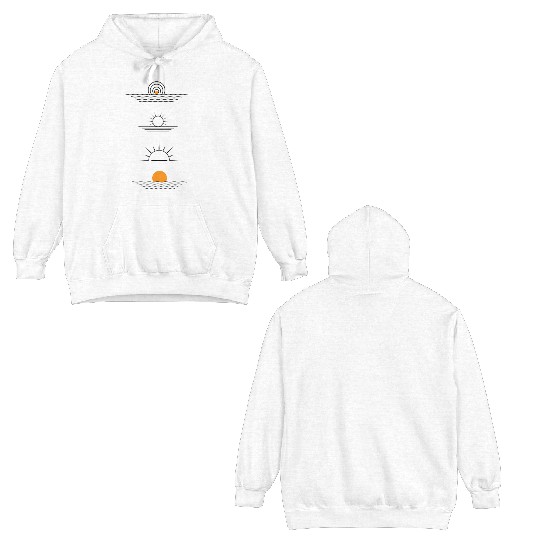 The Step-by-Step Sunrise Double Sided Hoodies
