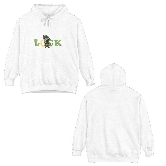 st patrick lucky beer Double Sided Hoodies
