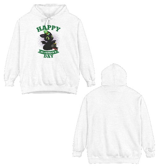Happy St Patricks Day Toothless Double Sided Hoodies