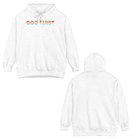 God first then pickleball Double Sided Hoodies