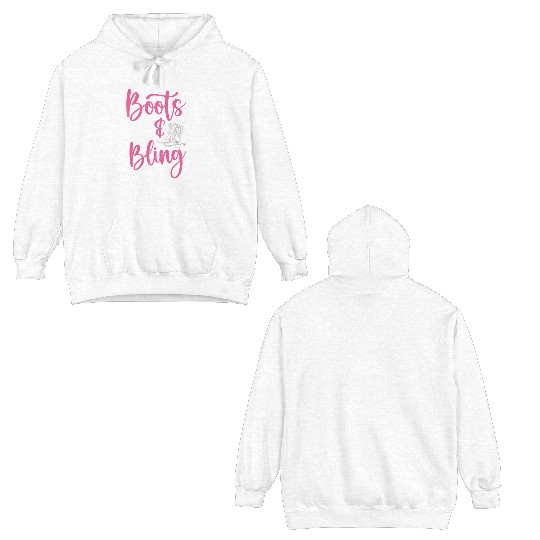 Boots And Bling It's A Cowgirl Thing Double Sided Hoodies