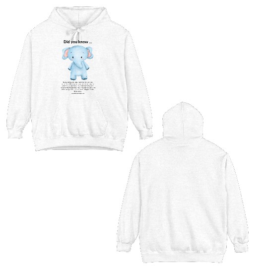 Did you know ... elephant Double Sided Hoodies