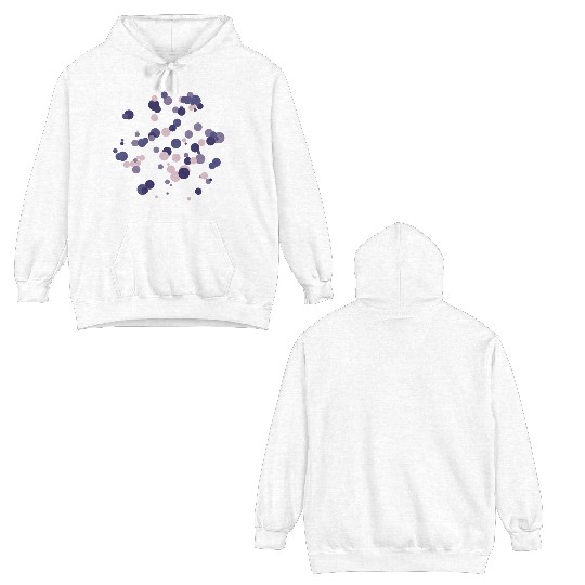 abstract circles pattern Double Sided Hoodies
