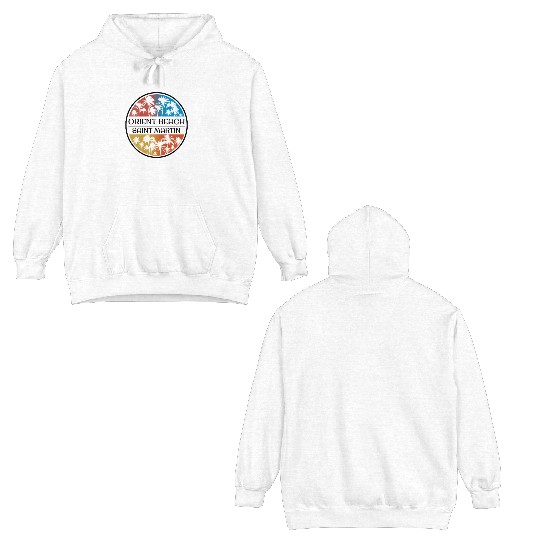 Orient Beach Saint Martin Palm Tree Stylish Double Sided Hoodies