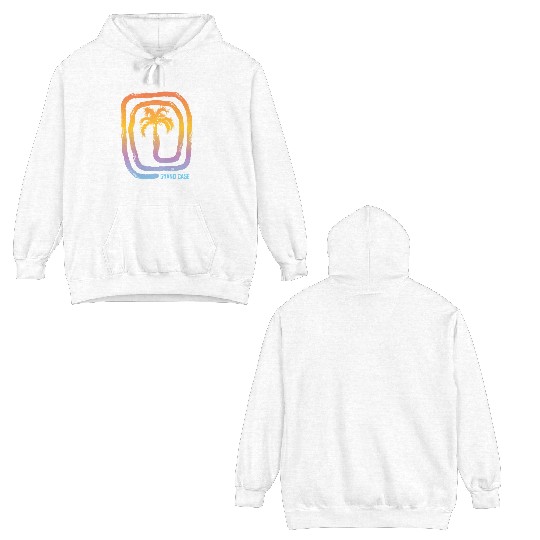 Cool Grand Case Saint Martin Palm Tree Souvenir Double Sided Hoodies
