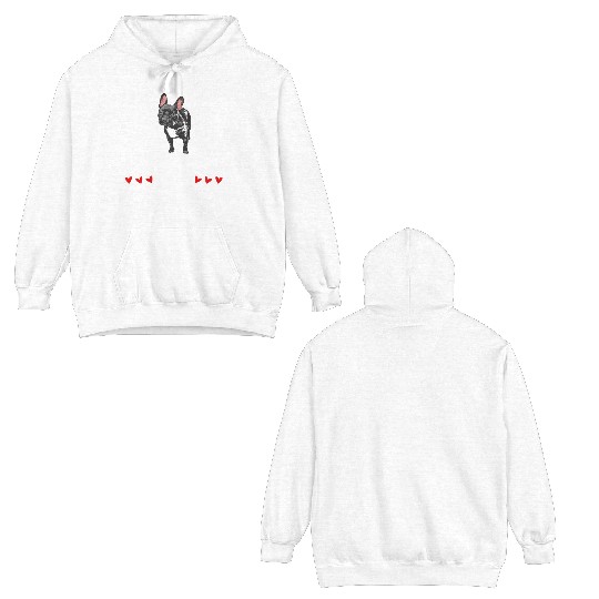 My Dog Is My Valentine Date Cute Doggy Double Sided Hoodies