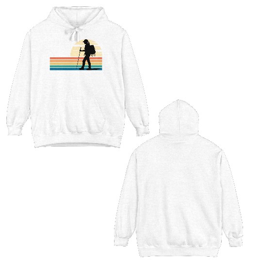 Hiking Female Hiker Colorful Double Sided Hoodies