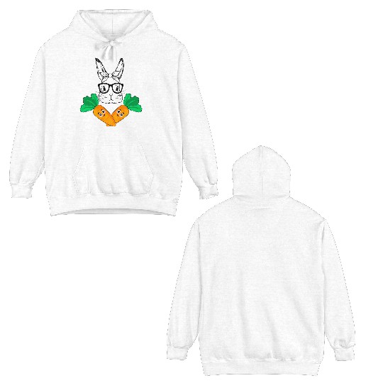 Jolly Roger Happy Easter w/ Cute Bunny Skull & Double Sided Hoodies