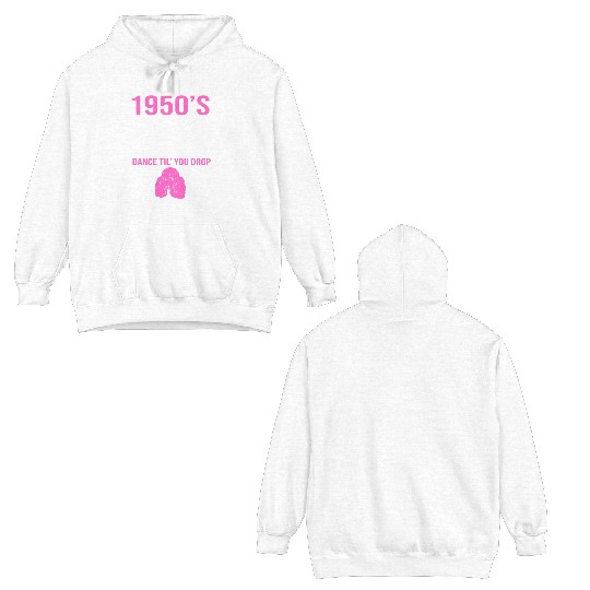 Retro Dance 1950s Sock Hop Dancing Grandma Double Sided Hoodies