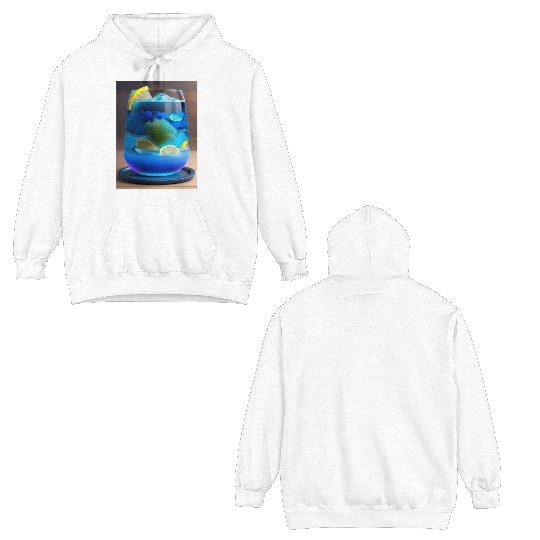 Electric Blue Lemonade Double Sided Hoodies