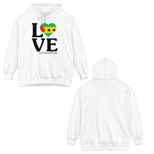 Love Sao Tome and Principe Double Sided Hoodies