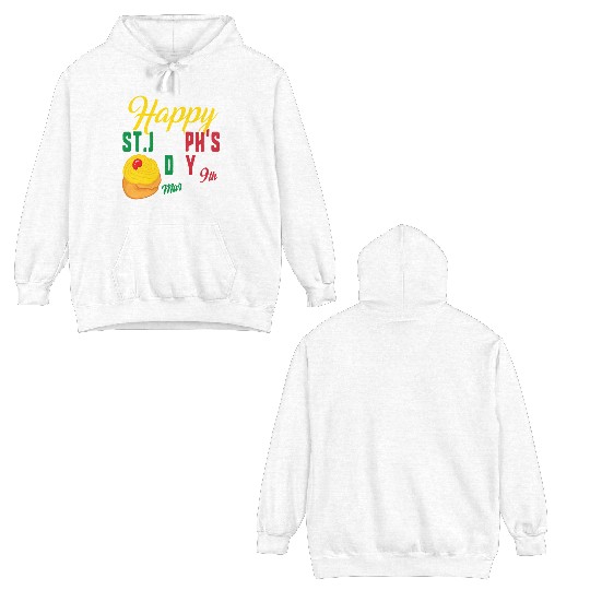 Happy St Josephs Day Jesus Catholic Religious Marc Double Sided Hoodies