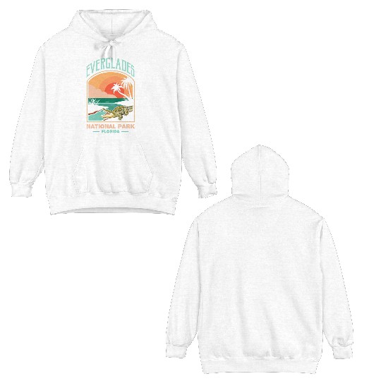 Everglades National Park Us Crocodile Florida Alli Double Sided Hoodies