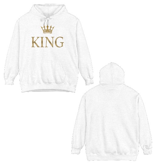 King Gold Crown Double Sided Hoodies