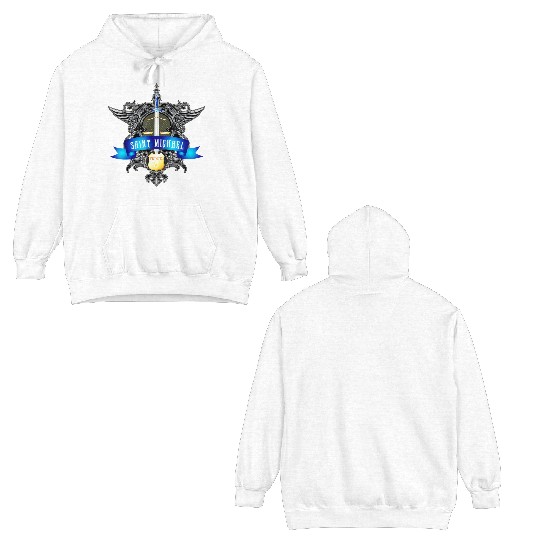 Saint Michael Patron Saint of Police Officers Double Sided Hoodies