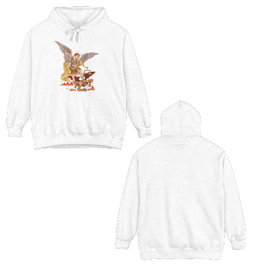 St Michael The Archangel Double Sided Hoodies