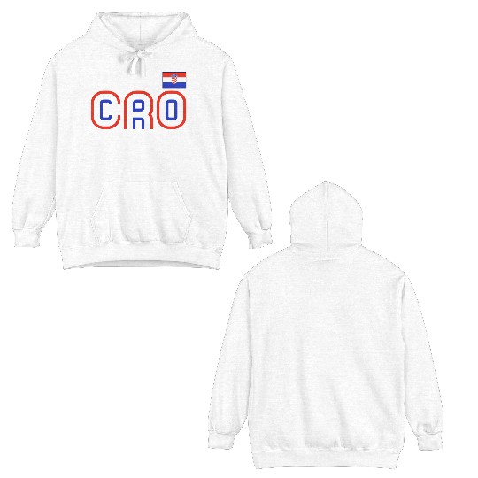 Croatia Flag International Country Croatian Pride Double Sided Hoodies
