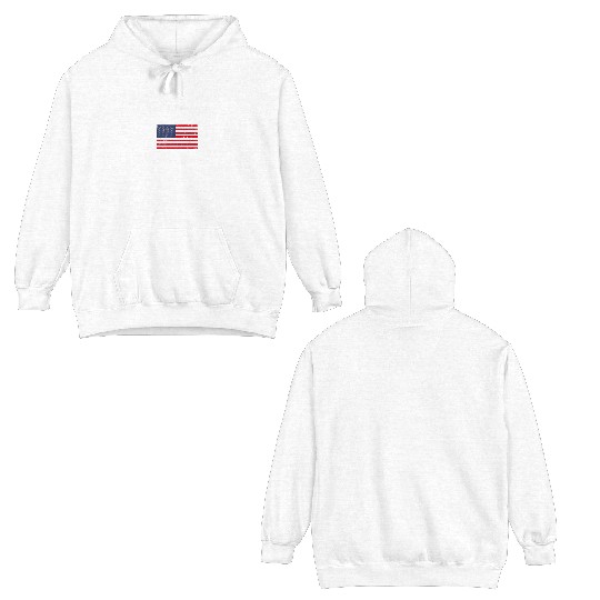 Pee Ny American Flag Usa City Name Double Sided Hoodies
