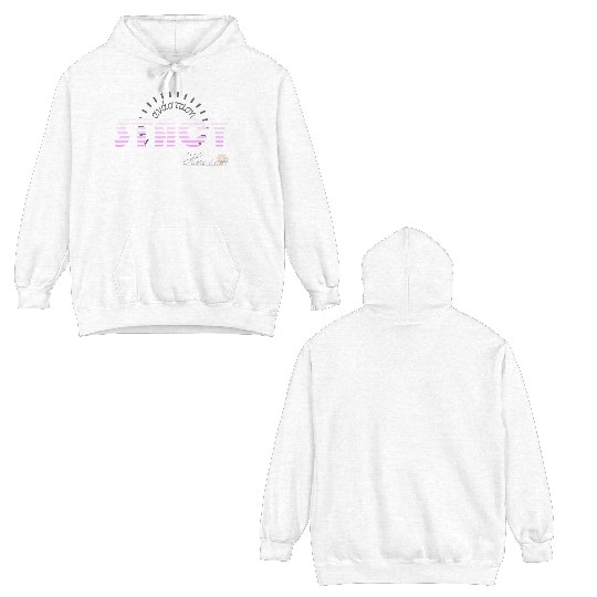 Stacy pink white, etymology of Greek origin. Double Sided Hoodies