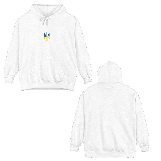 I am Ukrainian - I am from Ukraine Trident Flag Double Sided Hoodies