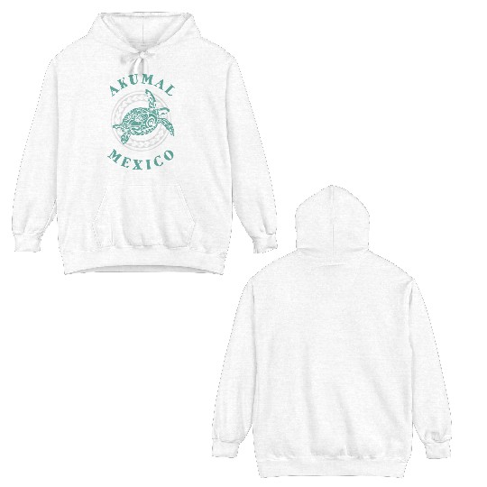 Akumal Meco T Tattoo Sea Turtle Double Sided Hoodies