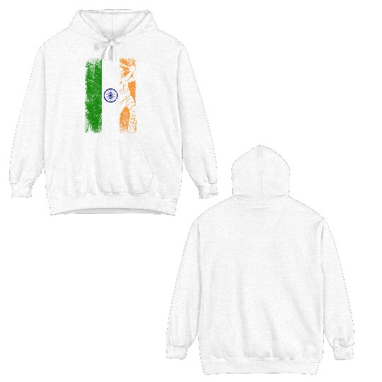 India Flag Indian Cricket Jersey Fan Player Coach Double Sided Hoodies