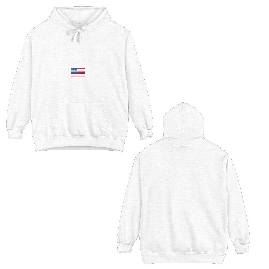 Usa Patriotic American Flag July 4Th Double Sided Hoodies