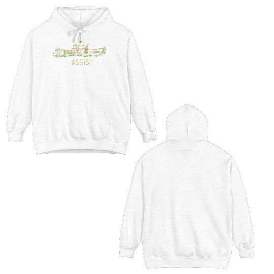 Assisi City Italy Souvenir For Double Sided Hoodies