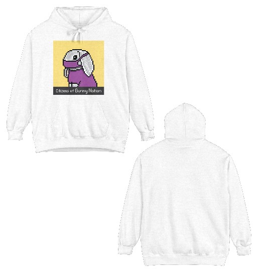 Citizens of Bunny Nation NFT #33 Artwork Double Sided Hoodies