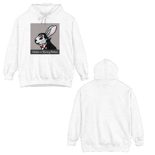 Citizens of Bunny Nation NFT #32 Artwork Double Sided Hoodies