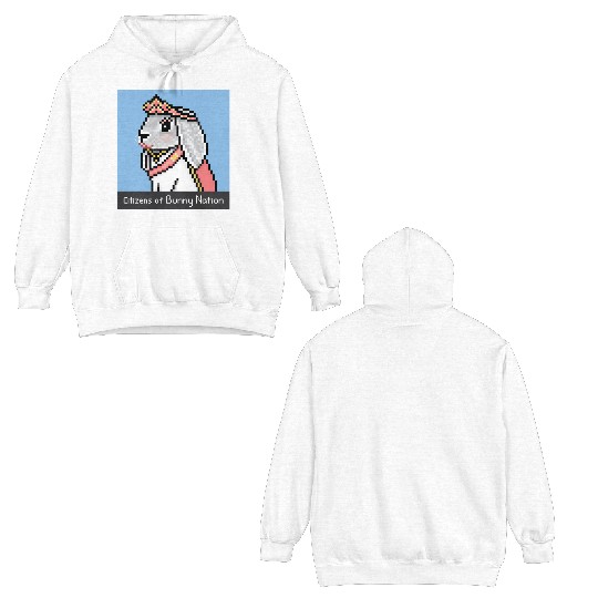 Citizens of Bunny Nation NFT #30 Artwork Double Sided Hoodies