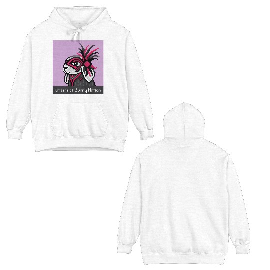 Citizens of Bunny Nation NFT #35 Artwork Double Sided Hoodies