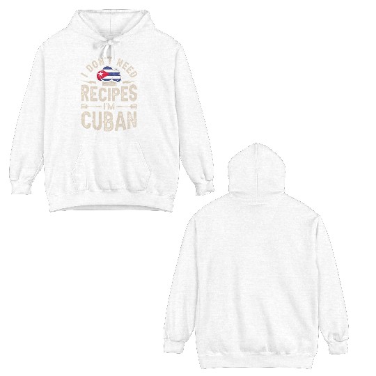 Cuba Flag Proud Cubans Double Sided Hoodies