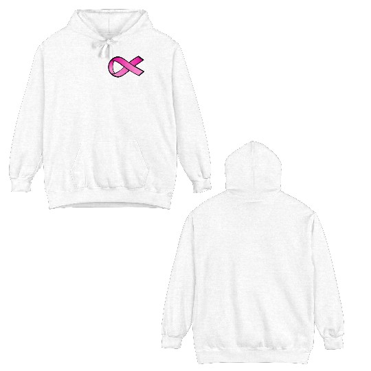 Fuck Cancer For Breast Cancer Awareness Double Sided Hoodies