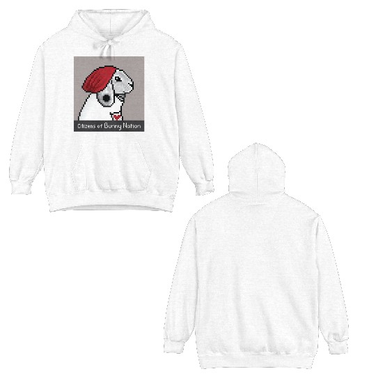 Citizens of Bunny Nation NFT #15 Artwork Double Sided Hoodies