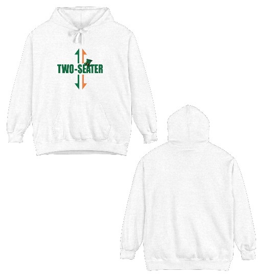 Irish Flag Two Seater Party-Trashy Humor Double Sided Hoodies