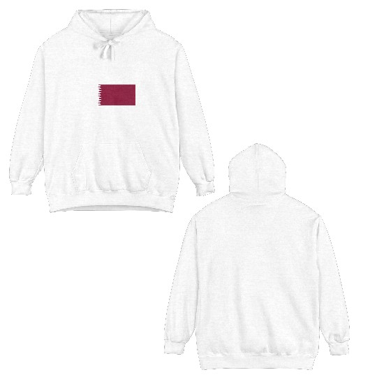 Qatar Flag Country Double Sided Hoodies