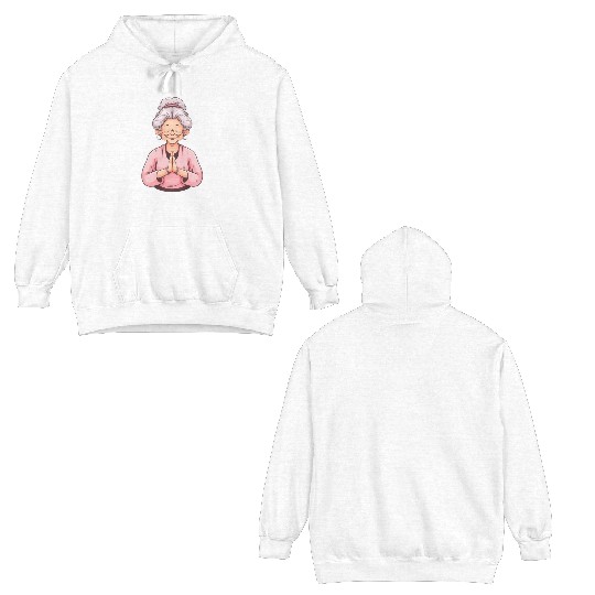 Yoga Grandma Double Sided Hoodies