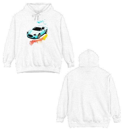 Running car Double Sided Hoodies